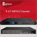 Good price 8AV in , ASI in, IP out 8 in 1 MPEG2 Encoder